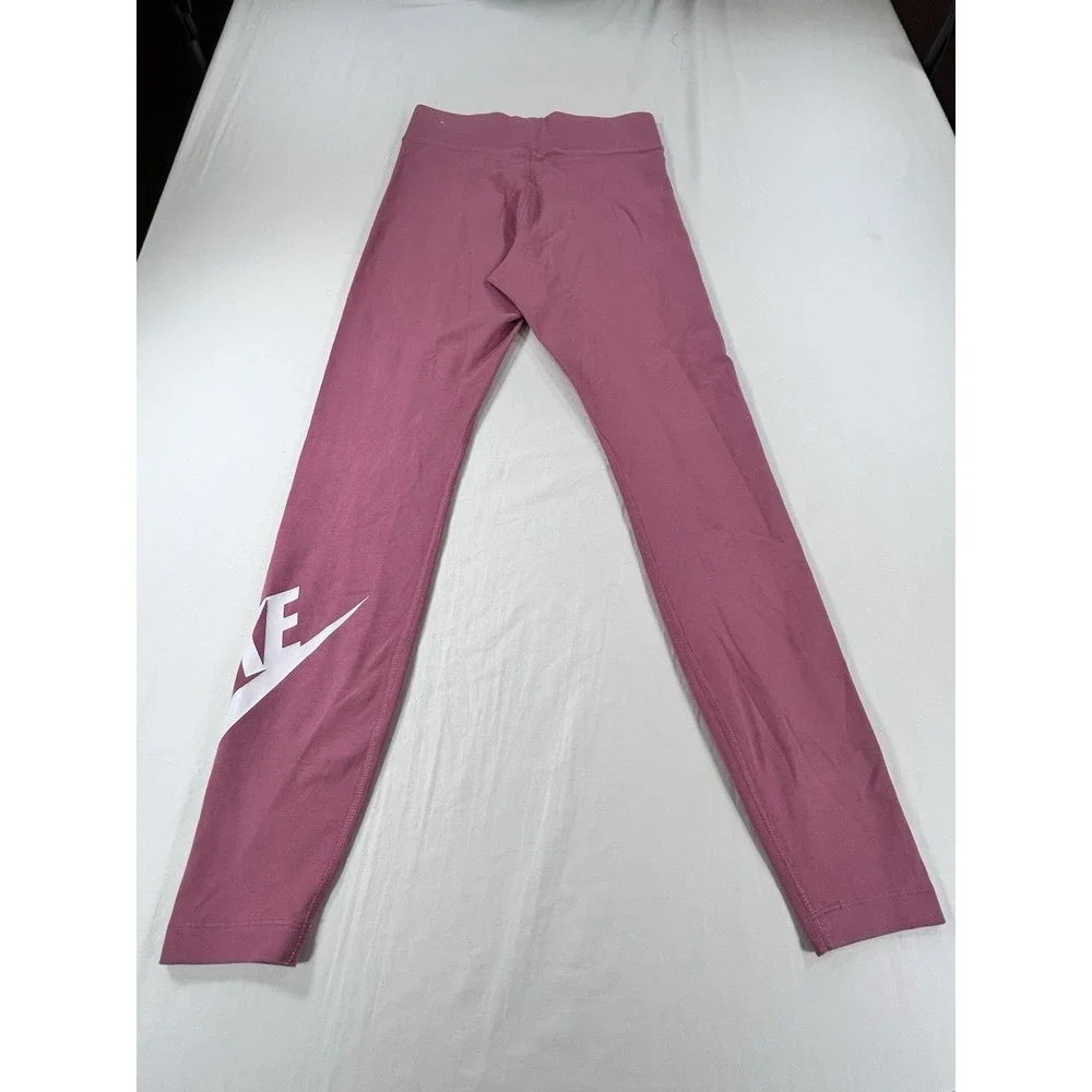 NEW Nike Women's Sportswear Sz S Essential High Rise Leggings Pink Yoga Walking
